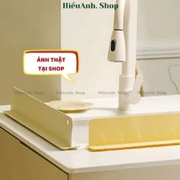 Tấm chắn nước silicon dùng cho bồn rửa bát bàn bếp ngăn bắn nước dầu mỡ vệ sinh sạch sẽ - hieuanh1688 6