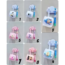 Cốc đánh răng kèm bàn chải các nhân vật hoạt hình , siêu cute,Đáng yêu 7