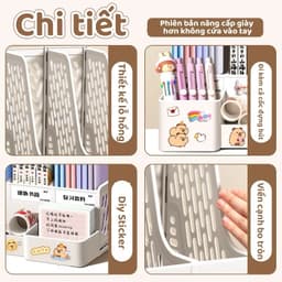 Khay Đựng Tài Liệu Chia Ngăn Để Bàn Livanno - Kệ Đựng Tài Liệu Văn Phòng A4 4 Ngăn Lưu Trữ Sách Vở Văn Phòng Phẩm 4