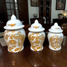 [FULL SET] Bộ thờ men trắng Phúc Lộc Thọ RỒNG VIỆT cao cấp Gốm Bát Tràng - hoàn hảo bàn thờ gia tiên 6
