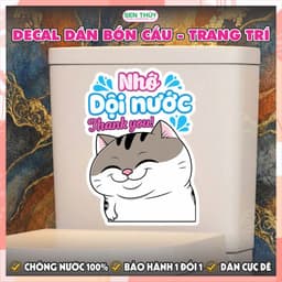 Sticker Dán Bồn Cầu Dễ Thương - Trang Trí Toilet, Nhà Vệ Sinh 4