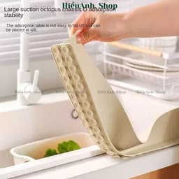 Tấm chắn nước silicon dùng cho bồn rửa bát bàn bếp ngăn bắn nước dầu mỡ vệ sinh sạch sẽ - hieuanh1688 9
