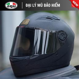 Mũ Bảo Hiểm Fullface AGU Đen Carbon | Chính Hãng, Đi Phượt Cao Cấp – BH 1 Năm + Túi Đựng | Phượt An Toàn 1