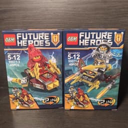[ Không in lưng ] Đồ chơi mô hình xếp hình nhân vật Nexo Knᶖgt Future Heroes OBM -35 pcs 6