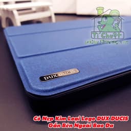 [Chính Hãng DUX DUCIS] Bao Da iPad PRO 12.9" 2020/ M1 2021/ M2 2022 DOMO Series Khay Dẻo Vải Jean Có Khay Bút 8