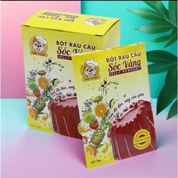 (Sỉ THÙNG / 10 HỘP 100 Gói )Bột Rau Câu Sóc Vàng Giòn Dẻo làm pudding/ rau câu 2