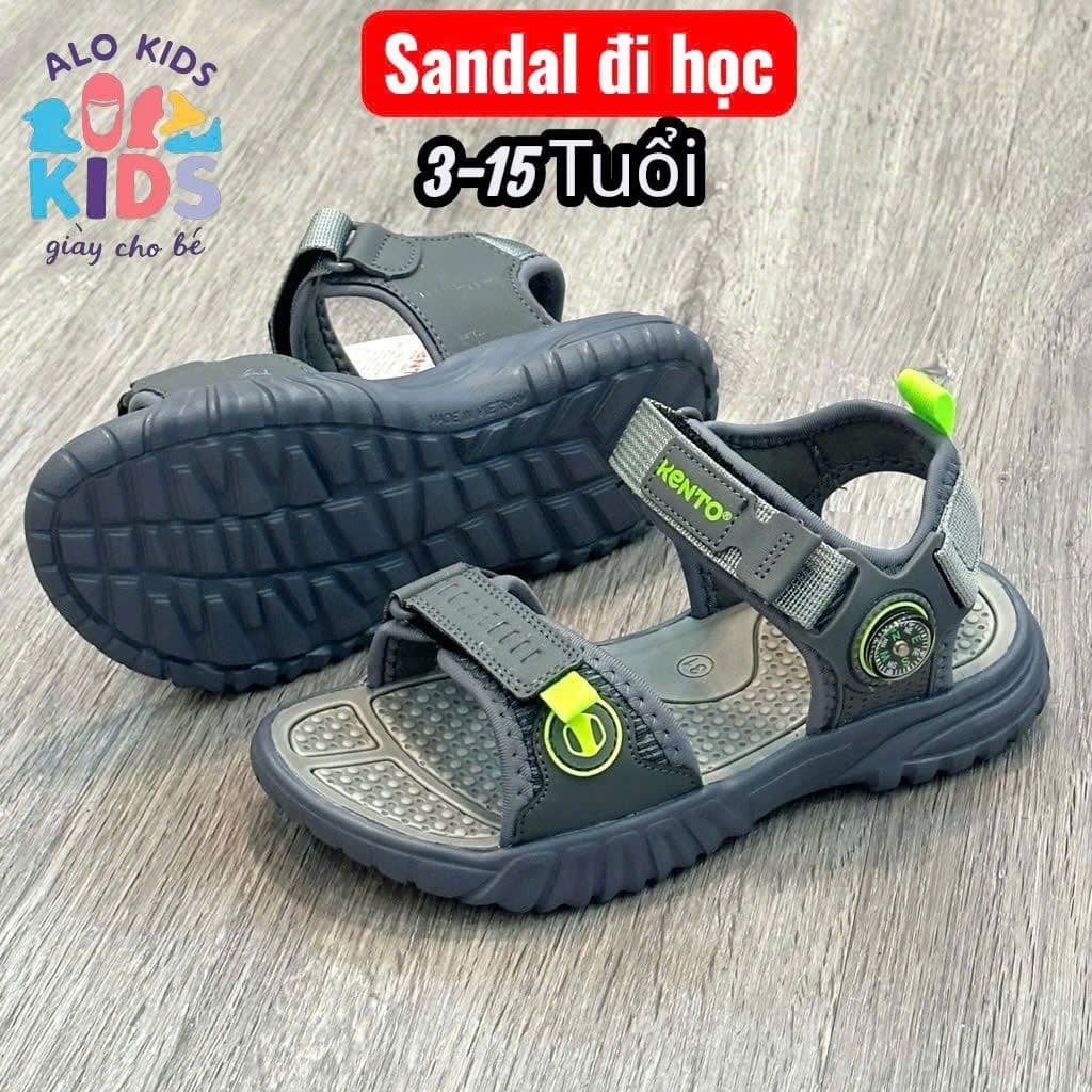 Giày Sandal trẻ em dép quai hậu bé trai VNXK KENTO cao cấp 3 - 15 tuổi Đế Chống Trơn . KE480