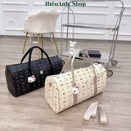 Túi du lịch, túi trống size 50 chất da pu in hình mèo cute đáng yêu (tặng kèm móc treo) - hieuanh1688 2