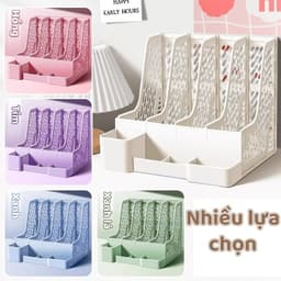 Khay Đựng Tài Liệu Chia Ngăn Để Bàn Livanno - Kệ Đựng Tài Liệu Văn Phòng A4 4 Ngăn Lưu Trữ Sách Vở Văn Phòng Phẩm 3