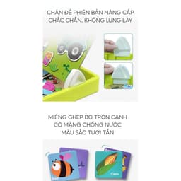 Bảng Ghép Hình Nam Châm 2 Mặt Phát Triển Trí Tuệ Cho Bé - Ghép Tranh & Viết Vẽ Sáng Tạo 8