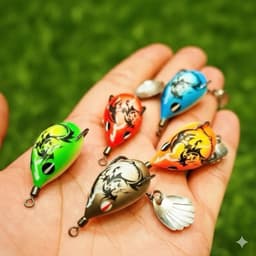 Nhái Hơi Chado Ngũ Long Mini 2.8cm 5.5g – Mồi Lure Câu Cá Lóc, Cá Chẽm, Thiết Kế Nhỏ Gọn, Dễ Ném Xa
 1