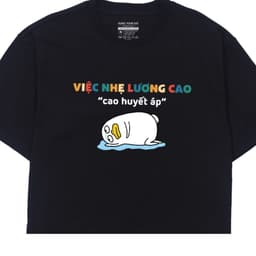 Áo Thun Việc Nhẹ Lương Cao Huyết Áp Câu Nói Hài Hước Công Sở, Văn Phòng Cho Nam, Nữ - Tịm Áo Nè 3