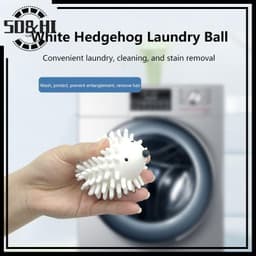Bóng Giặt Hình Nhím Silicon Chống Rối Quần Áo Máy Hỗ Trợ Đánh Bay Vết Bẩn Tiện Lợi Sanshop 2