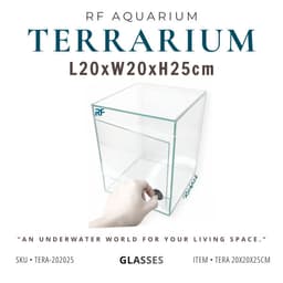 (Update Bản Sillicon Đen) Bể Terrarium Kích Thước 20x20x25cm 1