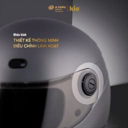 [Độc Quyền] Mũ Bảo Hiểm Fullface Siêu Nhẹ Kio KN09, Kính Dài Trắng Hạn Chế UV, Thông Gió Thoáng Khí 3