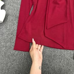 Áo Thun Nữ Thiết Kế Dây Thắt Chất Thun Gân Tăm ESHOP Áo Kiểu Tay Dài Bigsize Ôm Body Tôn Dáng MS555 6