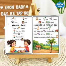 Thẻ Flash EVON BABY dạy bé tập nói - Bé Học Nói Qua Thơ Và Đồng Giao 6