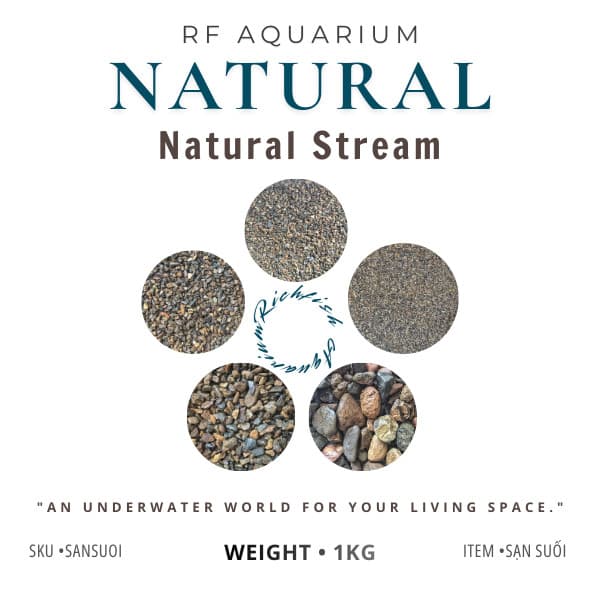 1kg Sạn Suối Tự Nhiên dùng trải nền bể cá (Sản phẩm có nhiều size)
