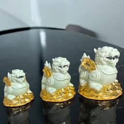 Cóc Tỳ Gốm Xanh Ngọc Dát Vàng RỒNG VIỆT- Biểu Tượng Phong Thủy Thiềm Thừ và Tỳ Hưu chiêu tài hút lộc 4