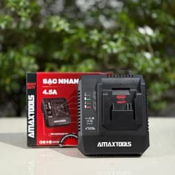 Sạc Nhanh AMAXTOOLS 2.5/3.5/4.5/6.5Ah, Vỏ Sạc Chống Cháy, Chân Pin Phổ Thông, Sạc CHÍNH HÃNG 4