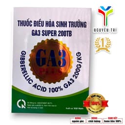 GA3 Super 200TB – Kích Thích Sinh Trưởng, Kéo Dài Thân, Tăng Đậu Trái, Nở Hoa Mạnh (Gói 5g) 1