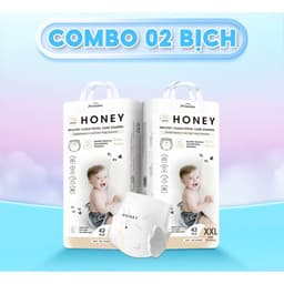 Tã/Bỉm HONEY PREMIUM Tơ Tằm Mới, Siêu Mềm Mỏng Và Thấm Hút Đủ Size 7