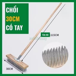 [ Chổi Chà Rêu 30cm  ] Chổi sắt cọ rửa đa năng, loại 30cm, cọ rong rêu, vệ sinh nhà cửa sân vườn, đa năng . PA SHOP 2010 9