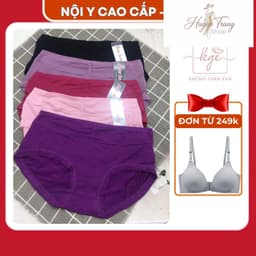 Quần Lót Nữ, Quần Chip Nữ Cotton Co Giãn Thoáng Khí Bigsize Dành Cho Người Có Vòng Mông 93-98cm 3044 1