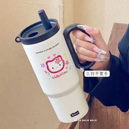 BÌNH GIỮ NHIỆT SIÊU XINH – ĐỐN TIM MỌI ÁNH NHÌN   Hình Hello Kitty ngọt ngào, màu sắc nhẹ nhàng apin 8
