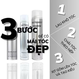 [hàng loại 1] Gôm xịt tóc BUTTERFLY Shadow chính hãng, keo xịt tóc giữ nếp, tạo kiểu nam nữ 3