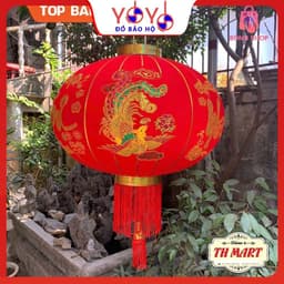 Đèn Lồng Vải Nhung Treo Tết Lễ Hội Size 60cm/80cm/100cm HÀNG CAO CẤP - YOYO 5