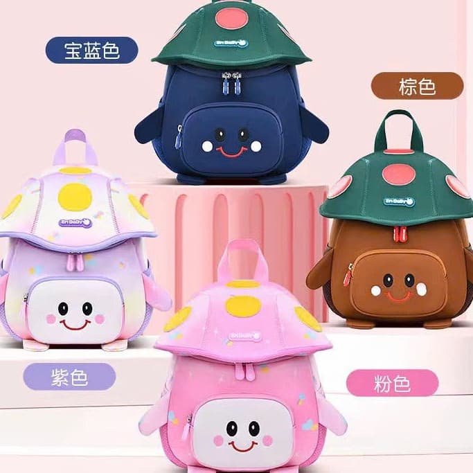 Mới Ba Lô mini Chống Thấm Nước Hình Nấm Dễ Thương Cho Bé