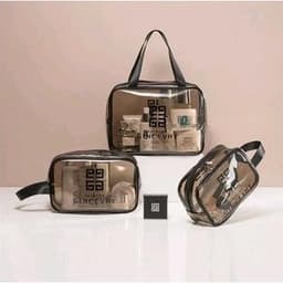 Set 3 Túi Đựng Mỹ Phẩm Trong Suốt💚CAM KẾT CHUẨN💚 Túi Du Lịch Trong Suốt Chống Thấm em.shoppp 6