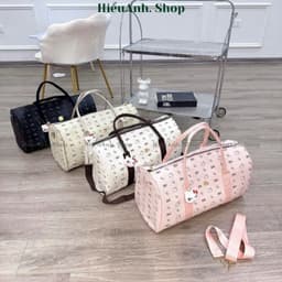 Túi du lịch, túi trống size 50 chất da pu in hình mèo cute đáng yêu (tặng kèm móc treo) - hieuanh1688 1