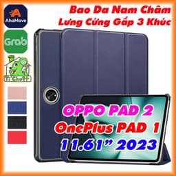 [Ảnh Thật] Bao Da MTB OPPO PAD 2 / OnePlus PAD 1 11.61" 2023 Gấp 3 Khúc Lưng Cứng Có Nam Châm 1