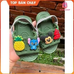 Dép Tổ Ong Có Quai Cho Bé Dưới 3 Tuổi _ Lê Chun Dành Cho Bé Tập Đi Siêu Nhẹ Siêu Êm chân 9-16cm Bonnshop 8