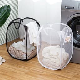 Túi Lưới Đựng Quần Áo Bẩn Gấp Gọn 36×58cm – Giỏ Đựng Đồ Giặt Thông Thoáng 2