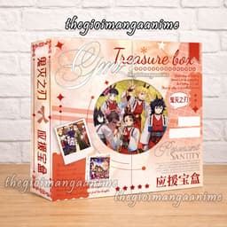 (tặng sticker) (VIỀN TRÒN) Hộp quà tặng Kimetsu No Yaiba Anime Manga Sưu Tầm 1