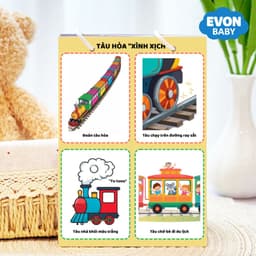 Thẻ Flash EVON BABY dạy bé tập nói - Bé Tập Miêu Tả Theo Tranh 9