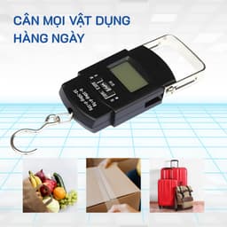 Cân điện tử cầm tay với màn hình LCD lớn, thiết kế nhỏ gọn, dễ dàng mang theo, trọng lượng đo 0.03-50kg. 2