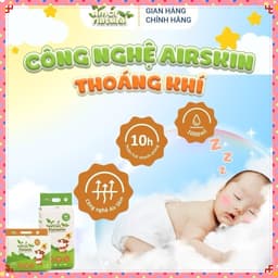 COMBO 3 BỊCH Tã Bỉm AMOR NATURAL  Mặt Bông Organic, Công Nghệ Air Skin Độc Quyền 6