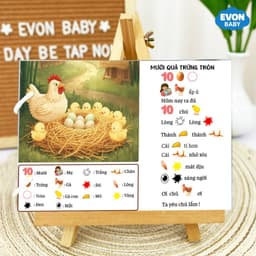 Thẻ Flash EVON BABY dạy bé tập nói - Bé Học Nói Qua Thơ Và Đồng Giao 5