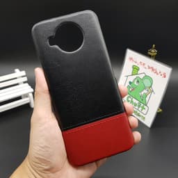 Ốp Lưng Nokia 8.3 5G Da PU Phối 2 Màu Sọc Chỉ 5