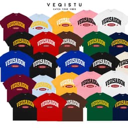 Áo thun BOXY Local Brand VEQISTU " VEQISAIGON XXVIIIXX " Áo Thun Boxy Form Rộng Unisex Nam Nữ 250Gsm Cotton 1
