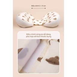Gối Chặn Bầu Cánh Tiên Airmesh - Gối Bà Bầu Muslin Cao Cấp Thoáng Mát Dễ Giặt Nâng Đỡ Bụng Ôm Tựa Lưng 6