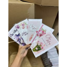 COMBO SỈ THIỆP CHÚC MỪNG HOA CAO CẤP – SET 50/100/200 THIỆP – PHỤ KIỆN GÓI HOA, QUÀ TẶNG 4