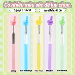 "Que chỉ bảng inox hình ngón tay, gậy chỉ bảng dạy chắc chắn, dài 68,5cm, chống trơn trượt bền bỉ." 2