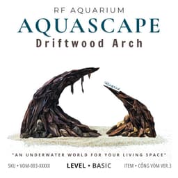RF Aquarium |Aquascape Cổng Vòm Ver 3 - Layout Thuỷ Sinh Dáng Vòm Trầm Lắng Chiều Sâu 1