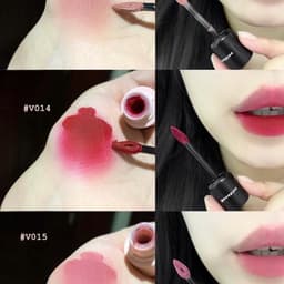 Son Kem Bùn Mooekiss Nhung Mờ Vỏ Hồng Đen Velvet Lip Mud Mịn Môi 3g DOLLYDOLLY COSMETICS 6