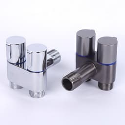 Van chia nước chữ H cao cấp , van khóa nước 2 cổng xả độc lập chia nước đa năng 8